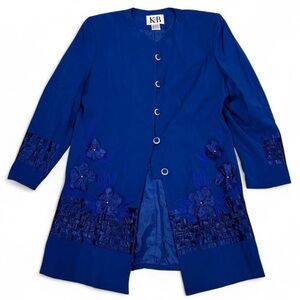 Vintage KB Stella Louise Roy 3/4 Length Jacket in Royal Blue
